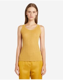 Marella - Lurex Ribbed Knit Singlet