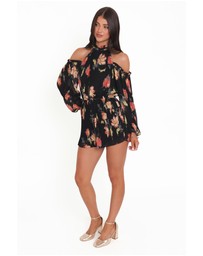 Petal & Pup - Hillary Playsuit - Black Floral