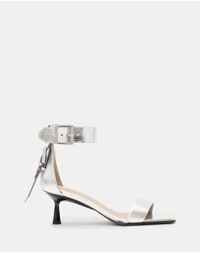 AllSaints - Noir Low Sandals