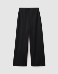 M.N.G - Straight-Fit Trousers With Elastic Waist