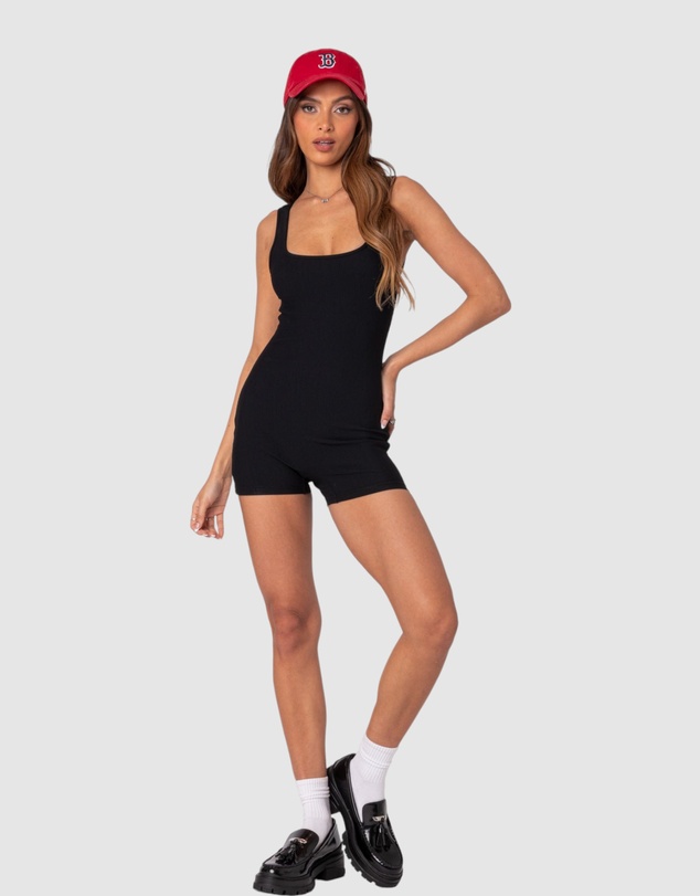 EDIKTED - Basic Baby Ribbed Romper