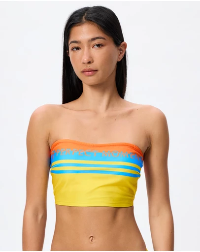 Perfect Moment - Stripe Bikini Top