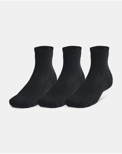 Under Armour - 3-Pack UA Training Cotton Quarter Socks