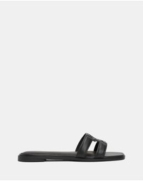 Tommy Hilfiger - Logo Strap Mules - Women's