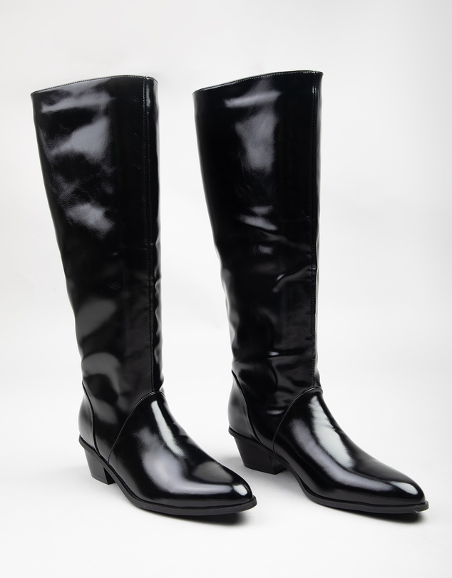 RAID - Reeona western knee boots in black