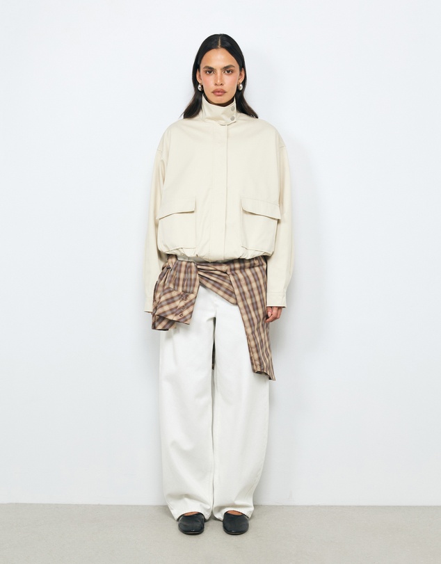 AERE - Ines Funnel Neck Bomber