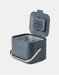 Joseph Joseph - Stack 4L Food Waste Caddy with Odour Filter (Grey)