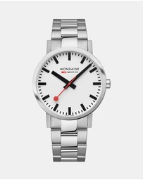 Mondaine - Mondaine Classic Silver Stainless Steel 40mm Watch