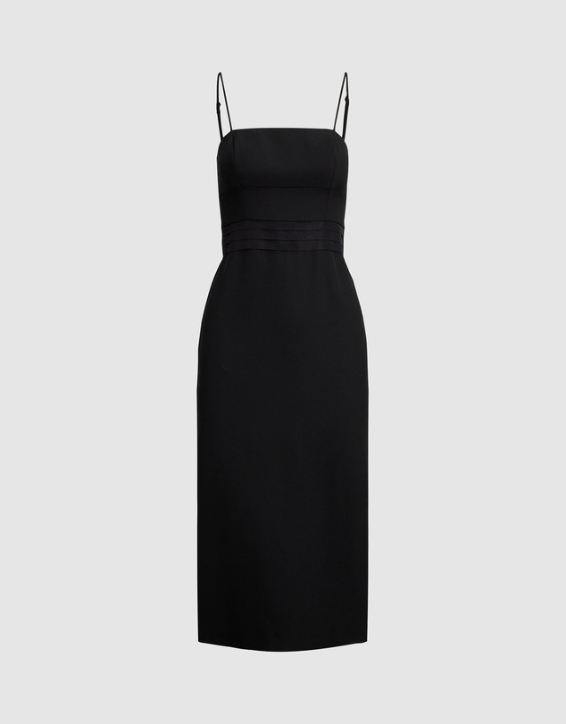 Polo Ralph Lauren - Silk-Trim Wool Cocktail Dress