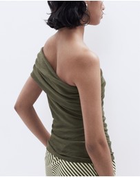 UNISON - Textured One Shoulder Top