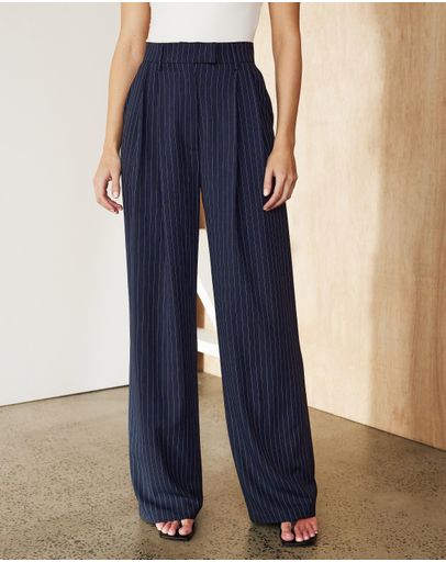 Navy Pintstripe