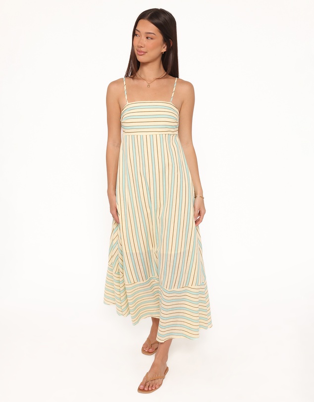 Petal & Pup - Brea Maxi Dress - Green Stripe