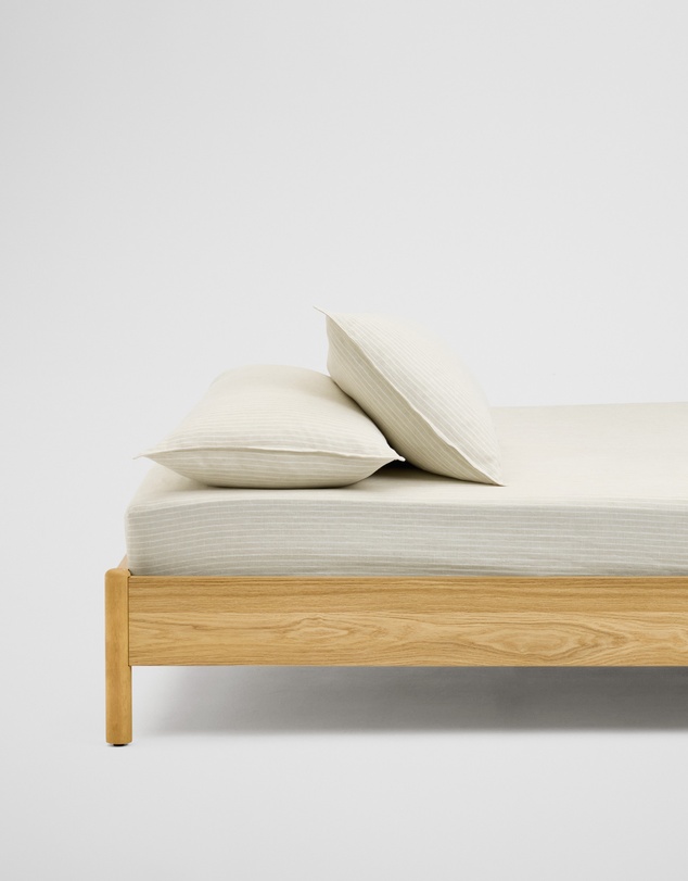 Country Road - Skye Linen King Fitted Sheet