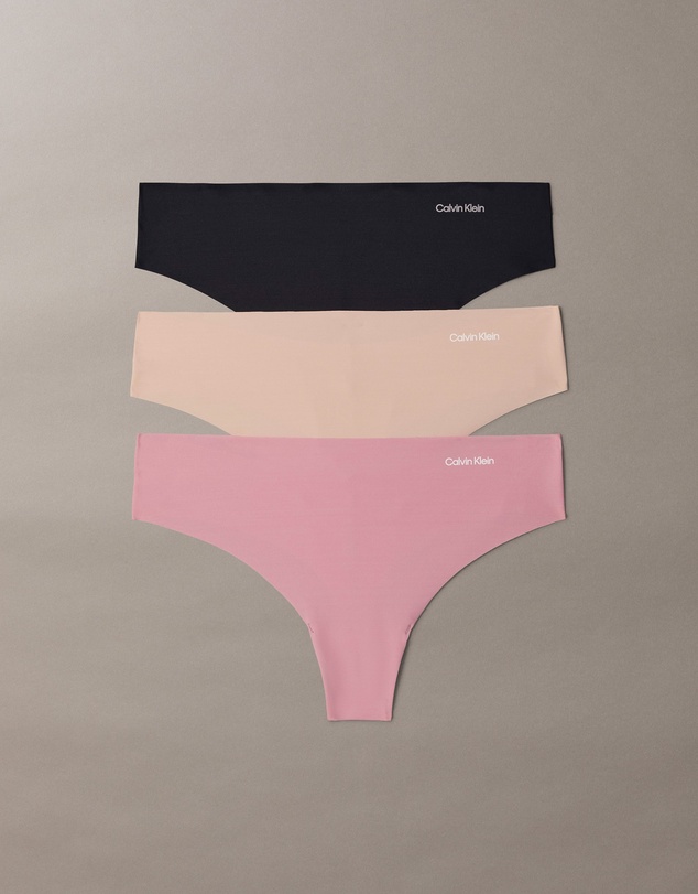 Calvin Klein - 3-Pack Invisibles Stretch Thongs