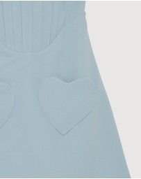 Revibe - Repaired BY JOHNNY. Celeste Corset Heart Mini Dress - AU 6