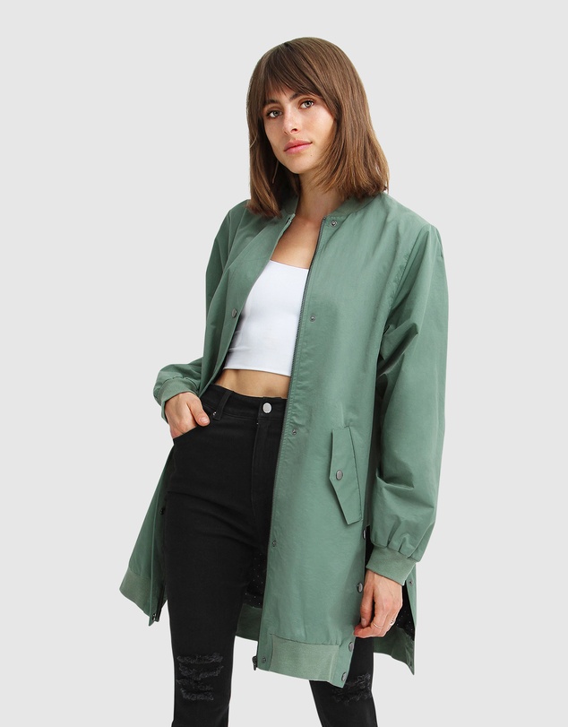 Belle & Bloom - Chasing You Long Bomber Jacket