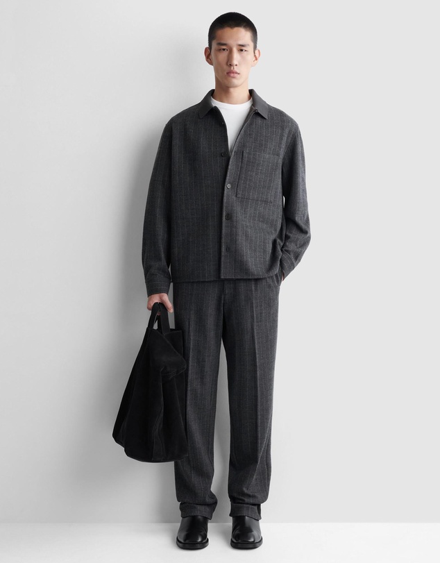 COS - Relaxed Pinstriped Wool-Blend Shirt