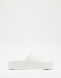 Holster - Levitate Vegan Platform Slide - White - Women's