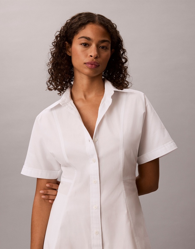 Calvin Klein Jeans - Cotton Poplin Mini Shirt Dress
