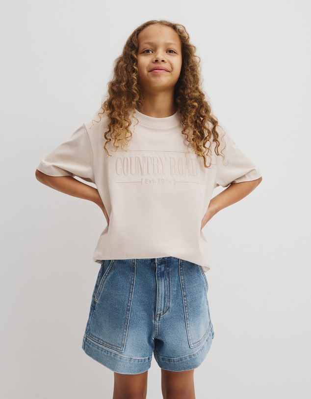 Country Road - Teen Australian Cotton Short Sleeve Relaxed Heritage T-shirt