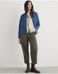 Seasalt - Seasalt Cornwall Green Painted Forms Trouser
