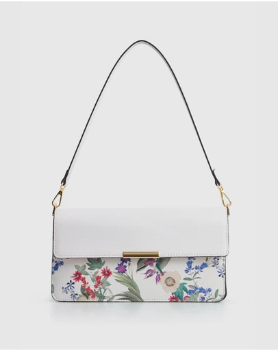Laura Jones - Floral Flap Shoulder Bag