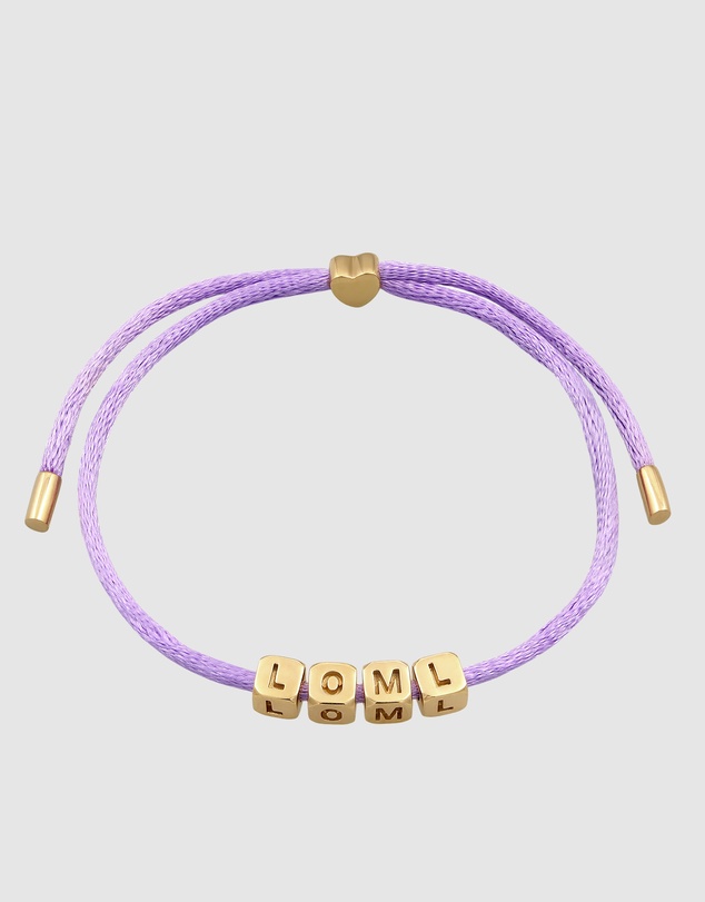 Elli Jewelry - Love of my Life Purple Satin Bracelet
