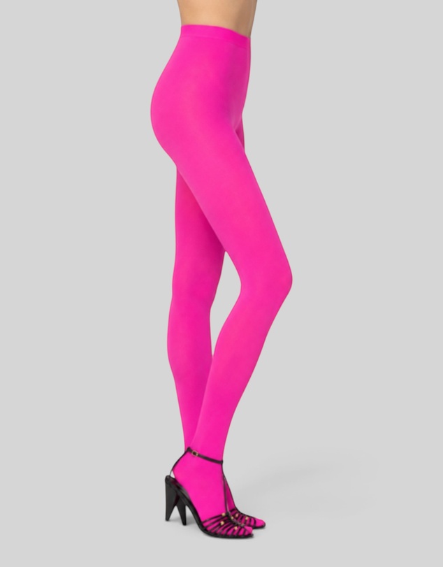 High Heel Jungle - Velvet Deluxe Opaque Tights - Pink