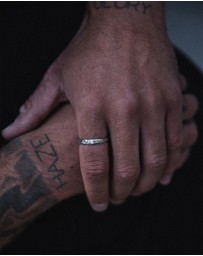 Haze & Glory - ICONIC EXCLUSIVE - Ring Men Band Ring Sun Chaser Oxidised in 925 Sterling Silver