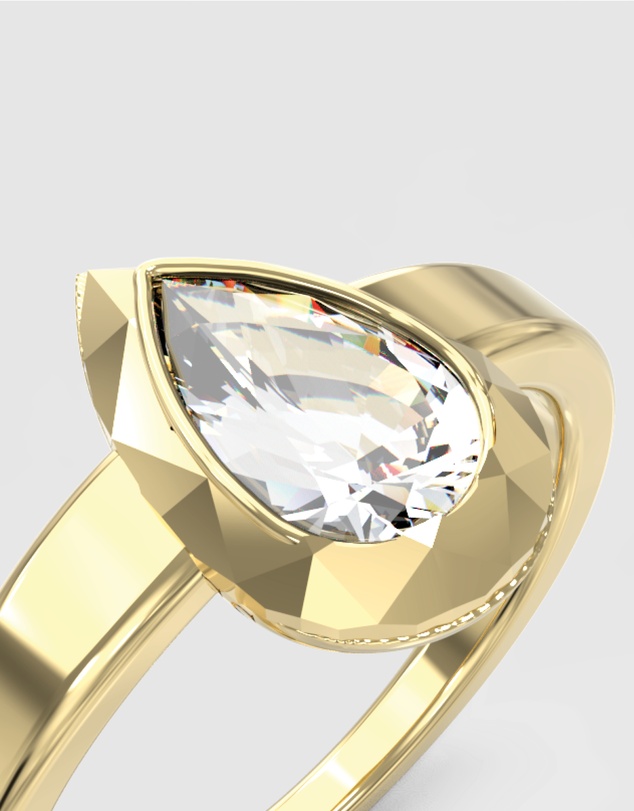 GUESS - Guess 9mm Crystal Drop Ring