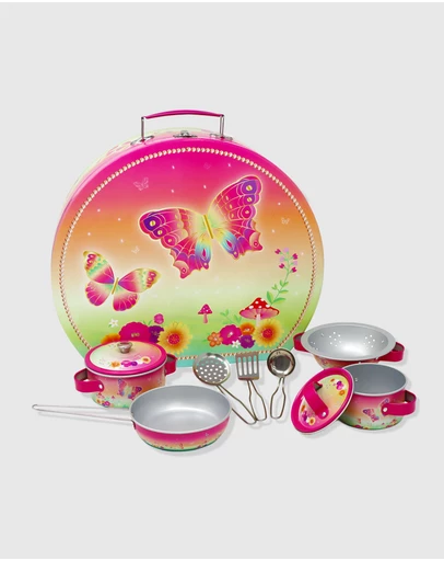 Pink Poppy - Rainbow Butterfly Cooking Set In Carry Case