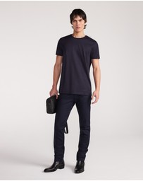 Calibre - Mercerised Cotton Crew Neck Tshirt Ink