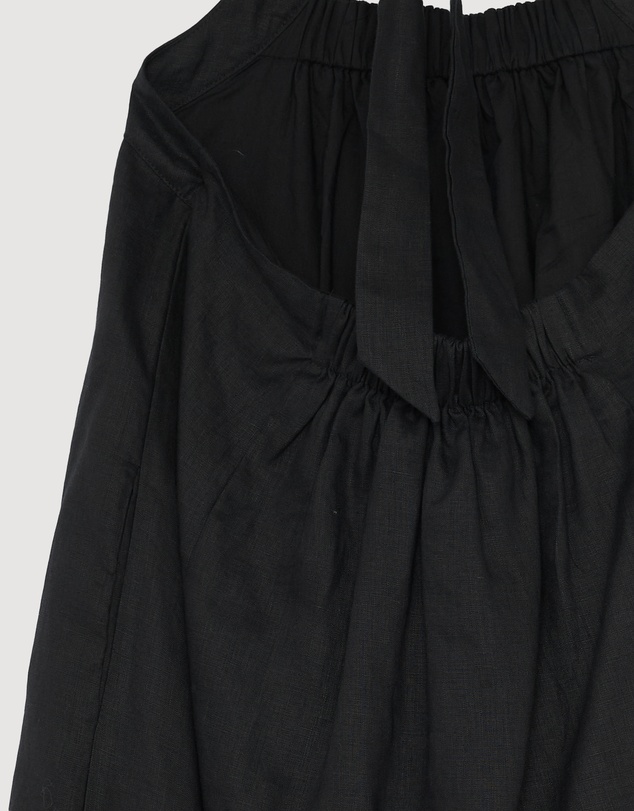 Revibe - Repaired AERE Dovie Linen Maxi Dress - AU 16