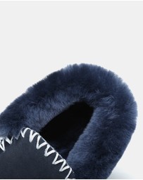 EVERAU - Australian Shepherd Ugg Popo Moccasins Cow Suede Upper Moccasins