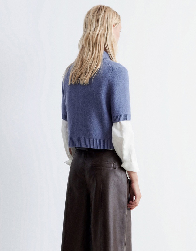 & Other Stories - Short Sleeve Merino-Blend Cardigan