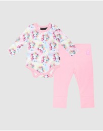 Rock Your Baby - Unicorn Pony Bodysuit & Legging Set