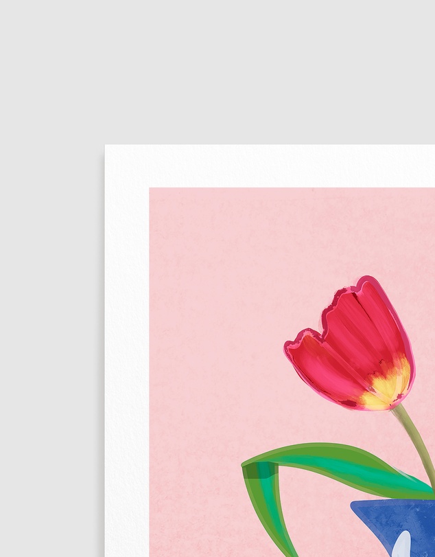 Olive et Oriel - Tulpe In Vase by Raissa Oltmanns Art Print
