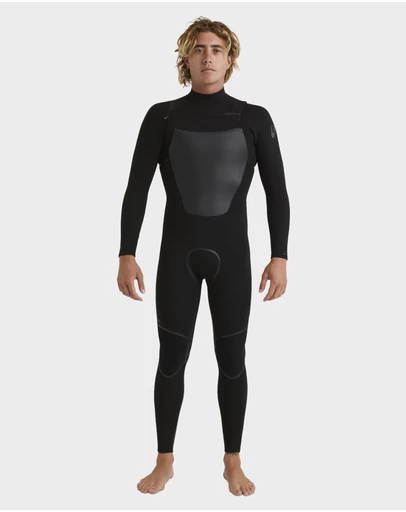 Quiksilver - Mens 4/3mm Marathon Sessions Chest Zip Wetsuit