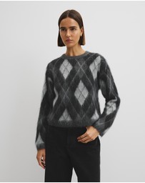 Country Road - Argyle Crew Neck Knit