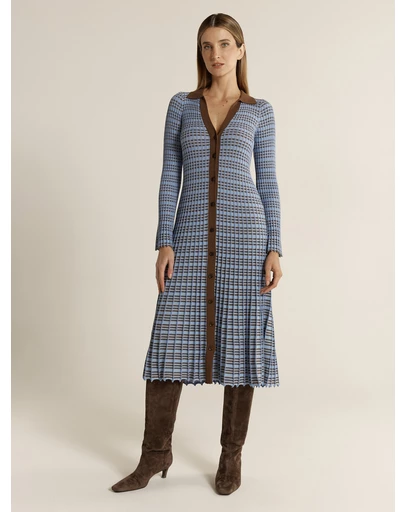 Fate + Becker - Nesta Check Knit Dress
