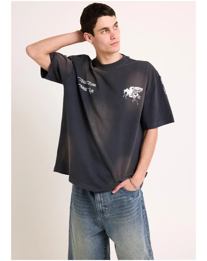 Black Noise White Rain - Steed T-Shirt