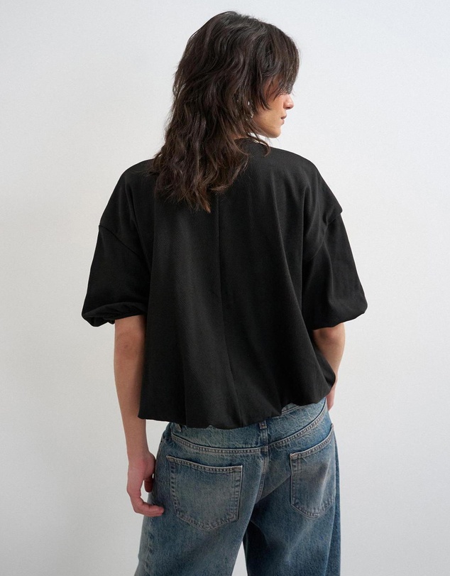 TOPSHOP - Mandy Bubble Hem Tee Jrs