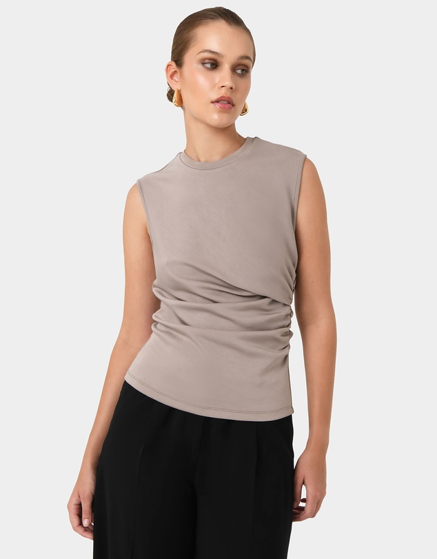 Forcast - Lulu Ruched Top