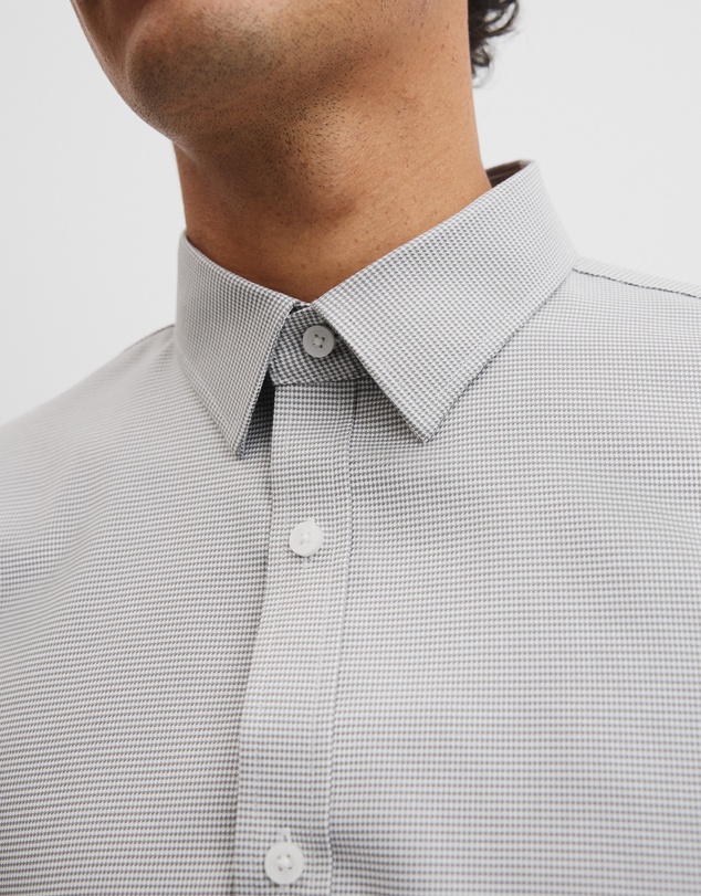 Country Road - Slim Micro Houndstooth Travel Shirt