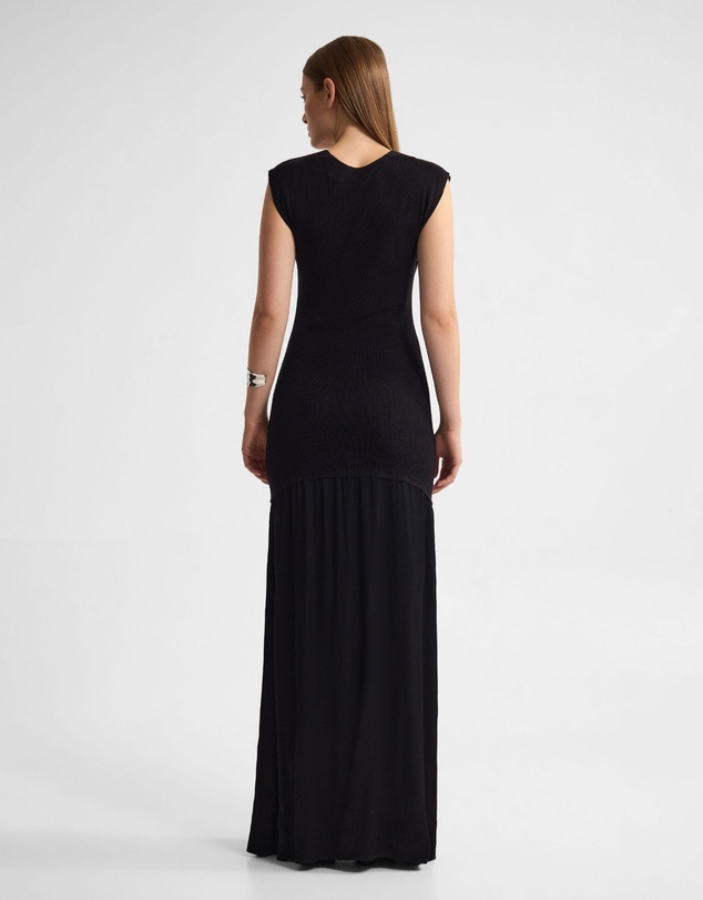 Oxford - Sydney Knit Dress With Woven Skirt