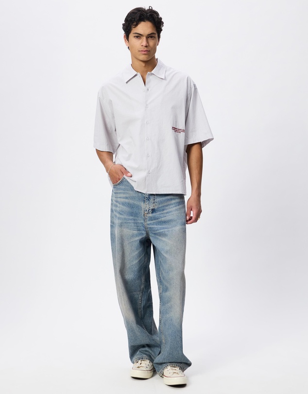 Worship - Data Point Box Crop Short Sleeve Shirt