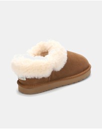 AusWooli Ugg Boots - Coogee Sheepskin Cozy Ankle Slippers