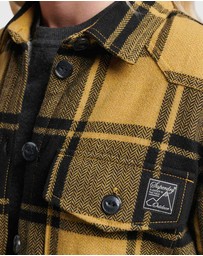 Superdry - Borg Flannel Check Overshirt Gold Buffalo Check