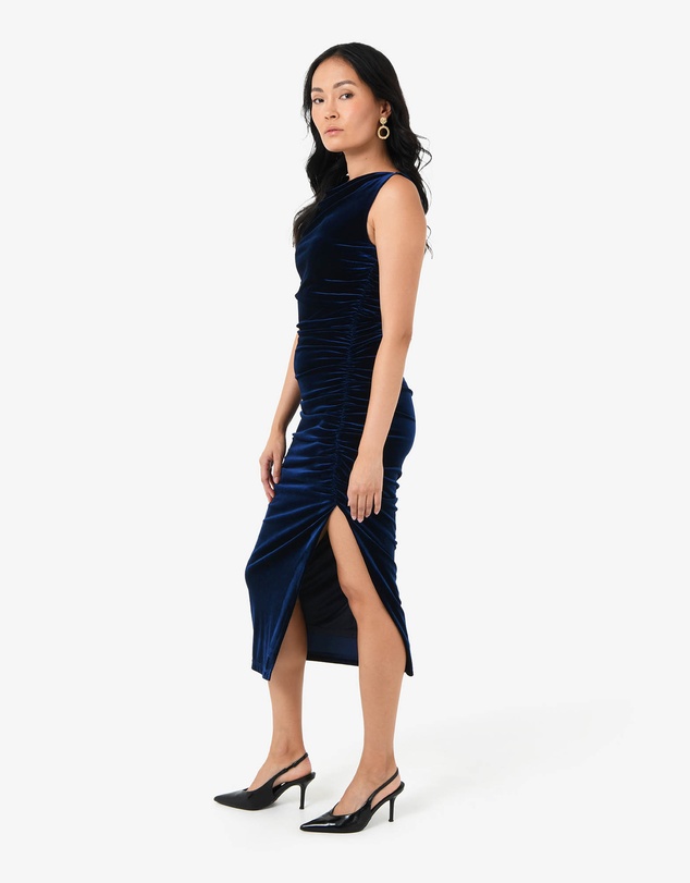 Forcast - Cory Draped Midi Dress