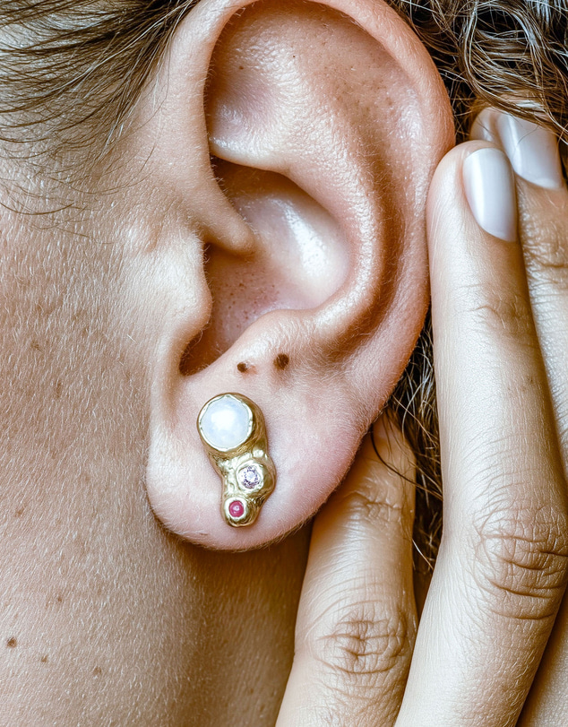 Haze & Glory - ICONIC EXCLUSIVE - Moonlit Nugget Earrings - Gold